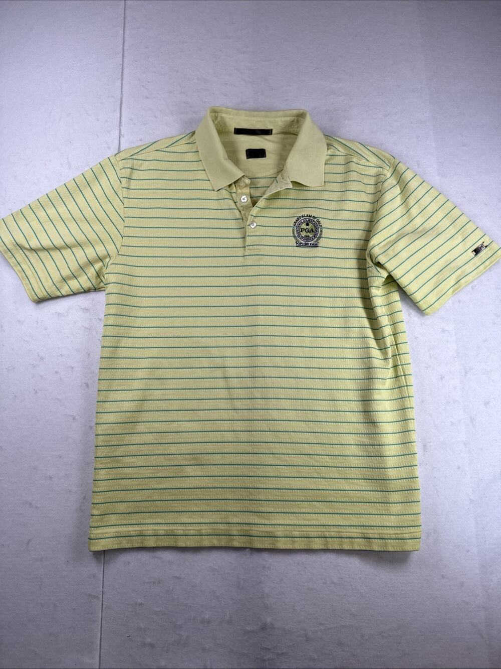 Vtg Nike Tiger Woods TW Polo Shirt PGA Grand Slam Golf Poipu Bay Kauai Y2K M
